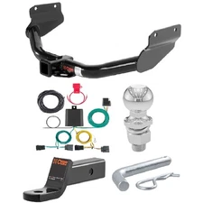 Curt Class 3 Trailer Hitch Tow Package w/ 2" Ball Diameter for Dodge Durango