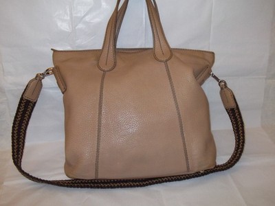 Tasche Marke Tod's Leder tragbar Hand- und Schultertasche Farbe hellbraun