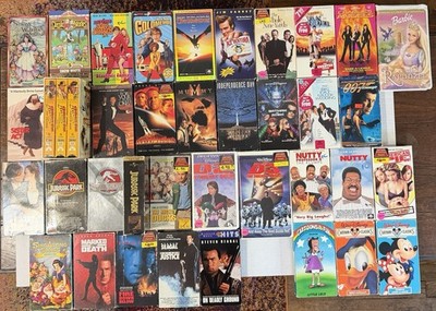 37 Movies Lot of 37 VHS Tapes $1 Each Wholesale Set Blowout Bundle Deal
