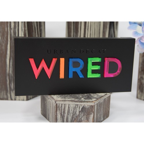 Urban Decay Wired Pressed Pigment Metallic Glitter Eyeshadow Palette Mirror NWT - Picture 8 of 10