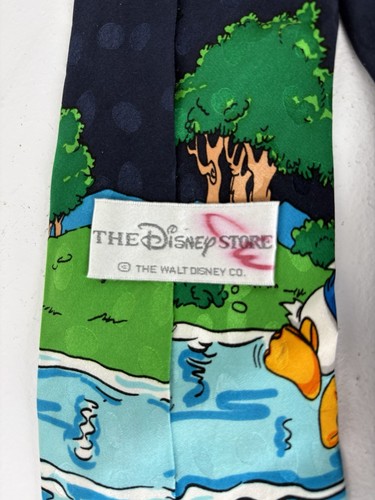 Vintage Disney Neck Tie Mickey Mouse Goofy Donald Duck Boat Neckwear 100% Silk - Picture 9 of 12