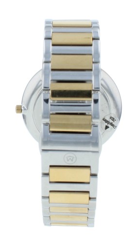 Reloj Movado Ultra Delgado 35mm Cuarzo Dos Tonos Blanco Esfera MOP Damas 607171 - Imagen 6 de 8