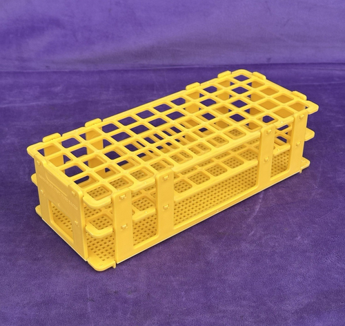 Supporto rack per tubi prova Labs - contiene tubi 60 x 16 mm - supporto per tubi da laboratorio in polipropilene - Foto 2 di 8