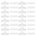  200PCS Clear Cable Label Tags Waterproof Plastic Wire Identification Holders
