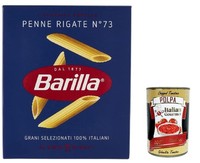 5X Pasta Barilla Penne Rigate Nr. 73, Nudeln 500G+Italian Gourmet Polpa 400G