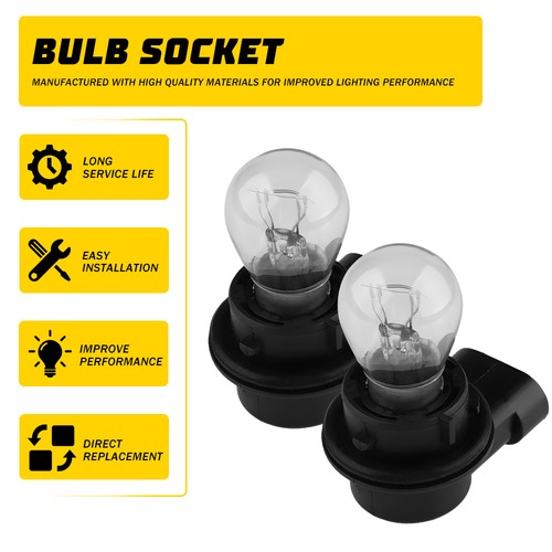 2pcs DRL Daytime Front Running Light Bulb w/ Socket 3-Pin Fit for Jeep Renegade - Picture 13 of 18