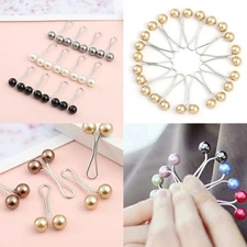 12pcs Multicolor Headscarf Shawl Scarf Lady Muslim Scarf Clips Pins Up Clips