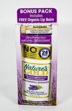 Nature's Gold BULGARIAN LAVENDER Aluminum Free Deodorant 24Hr Protection 2.5oz