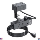 Desk Clamp Power Strip 13 Outlet 2USB-C Ports,2 USB-A Ports,Desktop Edge Mount