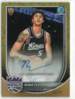2025-26 Bowman Nique Clifford #BCA-NC Gold Shimmer Auto RC /50
