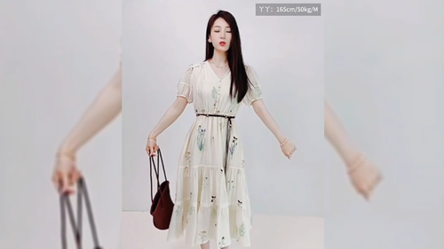A-Line Dresses for Women Size 4 6 8 10 Small Medium Floral Midi Office Formal - Video 1 of 1