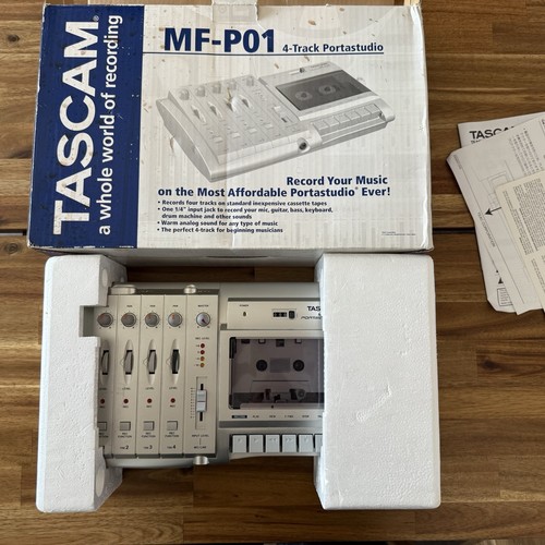 Tascam MF-P01 Portastudio 4-Track Cassette Tape Recorder with Original Box - Picture 2 of 22