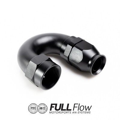 Nuke Performance Full Flow PTFE Alu Fitting 180° Dash 8 Schraub Anschluss AN8