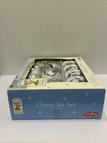 NIB! 12 Piece Disney Classic Winnie the Pooh & Friends China Tea Set Schylling - Picture 7 of 8