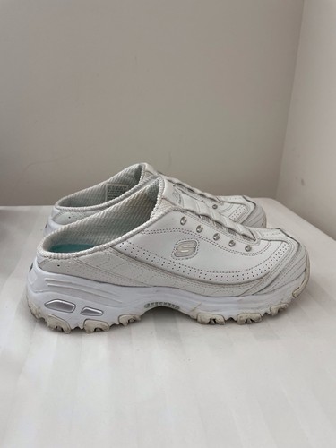 Damen-Slipper Skechers D'Lites Memory Foam weiß Größe 6,5