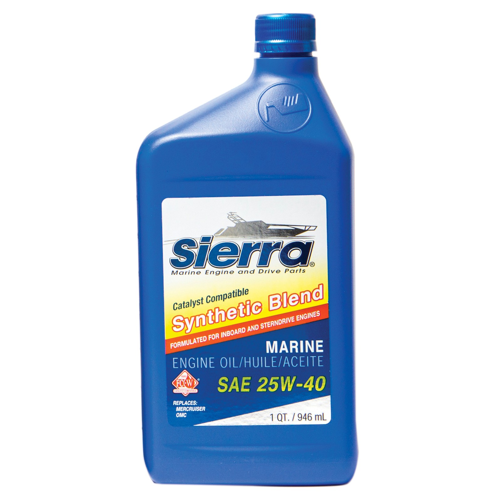 Каталитическое масло Sierra Marine 189440CAT2 25w40 Qrt