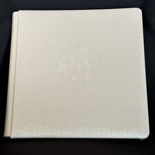 NEW Vintage Creative Memories Wedding Scrapbook Photo Album White Heart/Rose