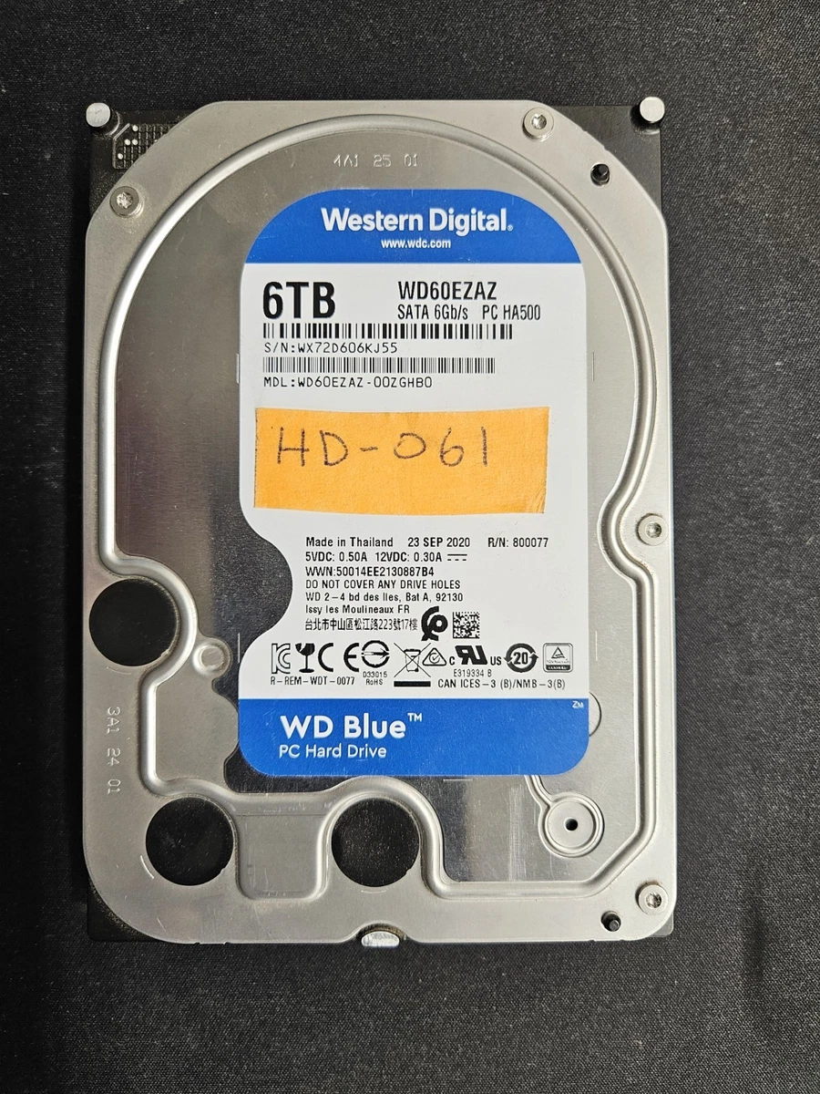 Western Digital SATA III 6 TB Internal Hard Disk Drives for sale