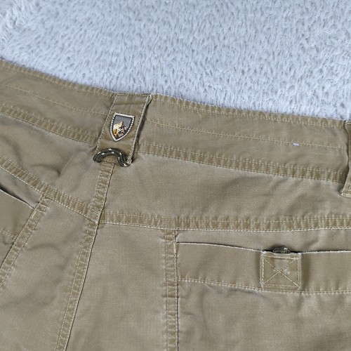 Pantaloncini cargo Kuhl uomo 34 marroni Kuhldry misto cotone nylon lavoro esterno robusti - Foto 18 di 19