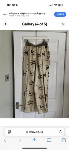 Bnwt Loewe Beige Silk Animal Balloon Trousers Size S - Picture 4 of 5