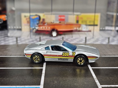 Hot Wheels Race Bait Ferrari 308 GTB Silver Hong Kong Vintage 1978 Racebait Car - Picture 2 of 10