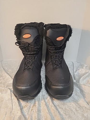 Botas de Nieve SHULOOK Para Hombre Impermeables Cálidas Forradas de Piel Invierno Botas de Senderismo...14 - Imagen 3 de 12