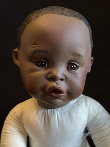 2 VTG African American Porcelain TWIN DOLLS Yolanda Bello BABIES BOY & GIRL - Bild 6 von 22