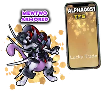 Pokemon Mewtwo Armored Lucky Trade 2019 Ultrafriend, Registered or Million trade