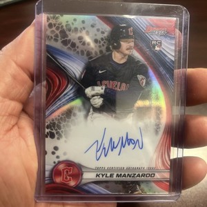 KYLE MANZARDO 2024 BOWMAN'S BEST  RC BEST OF 2024 AUTO REFRACTOR GUARDIANS 
