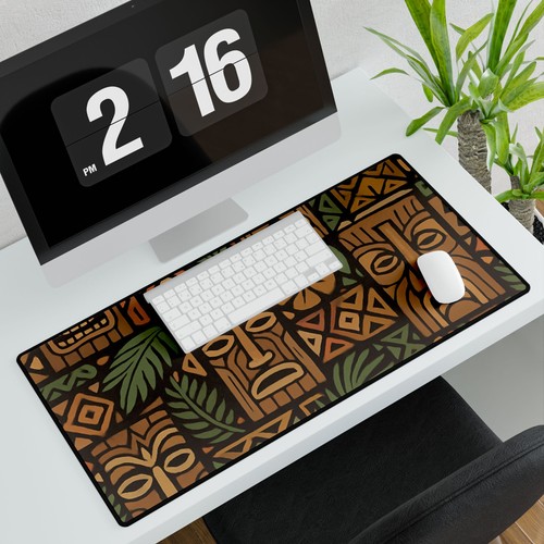Alfombrilla de escritorio Tiki, alfombrilla de descanso para tarjetas deportivas alfombrilla de ratón tropical multiusos ¡Envío gratuito! - Imagen 2 de 13