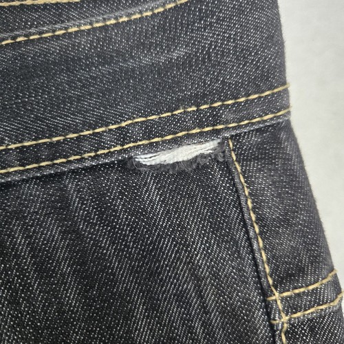 ESMX Jeansshorts Gr. 42 schwarz Loose Fit weites Bein Streetwear Y2K Taschen Design - Bild 2 von 13