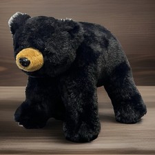 The Bearington Collection BLACK BEAR Plush Stuffed Animal Standing Sitting 10  