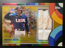 Mookie Betts 2023 Topps World Baseball Classic Base Relic Gold  /50 #BRCMB