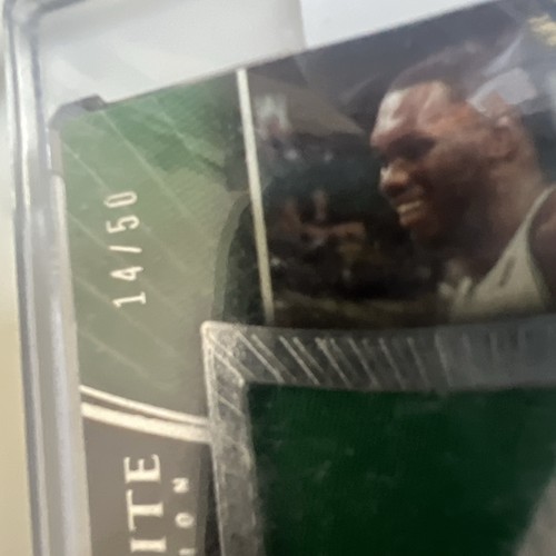 2005-06 Upper Deck Exquisite Collection - Limited Logos Al Jefferson #LL-AL /50 - Picture 4 of 4