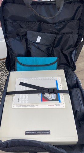 Tandy 1400 LT Laptop Computer PC Compatible WORKING W/carrying case - Picture 15 of 15
