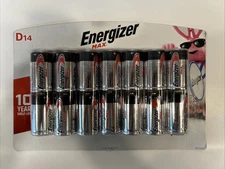 14 PACK of ENERGIZER MAX D CELL Batteries, Alkaline Batteries BRAND NEW SEALED