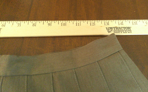 Vintage Union Michele Womens 11/12 Skirt Pleated Brown 80s Retro Career Pinup - Picture 5 of 8