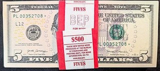 HGR SATURDAY 2017A $5 San Fran STARS (100 BEP Pack RARE) GEM UNCIRCULATED