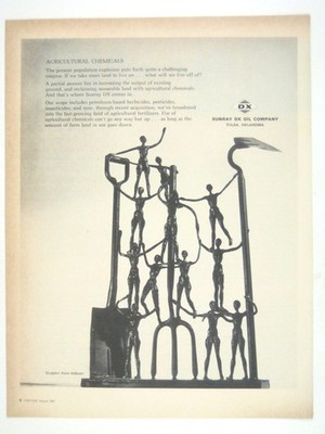 Sunray DX Oil Company Agricultural Chemicals Advertisement 1967 Kent Addison