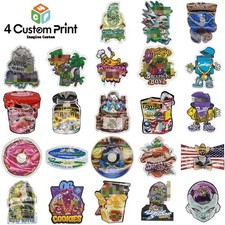 100 pcs Cartoon Shapes Mylar Bags Zip Seal Bags Resealable Candy Baggies 3.5g