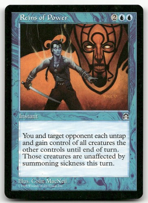 #ad #ad Reins of Power LP Stronghold STH Magic MTG $3.95