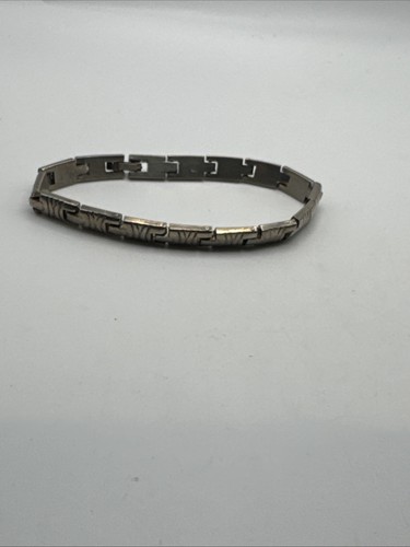 Vintage 925 Sterling Silver Mexico Cuban Link Bracelet C44