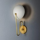 Italian Brass Wall Sconce Light Fixture Mid Century Modern Handmade Wall Sconce