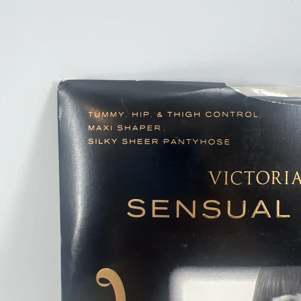 Nuevas Pantimedias Victoria’s Secret Sensual Modelador Control Top JET NEGRO Medianas M Foto 2 de 4