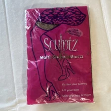 Sculptz Multi-Shaper Nylon Shortz Slim Wear Medium Cocoa 730211 Flat Lift New