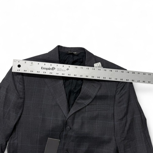 Giacca Blazer Jos A Bank Travelers Collection Grigio Plaid Lana 39R Nuova con etichette Uomo - Foto 19 di 23