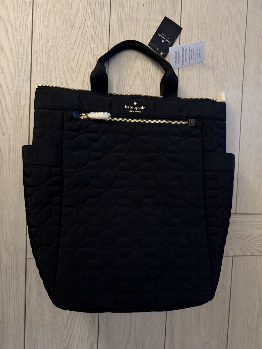 Kate Spade, Spade Flower Quilted Fabric Convertible Backpack  display picture 1