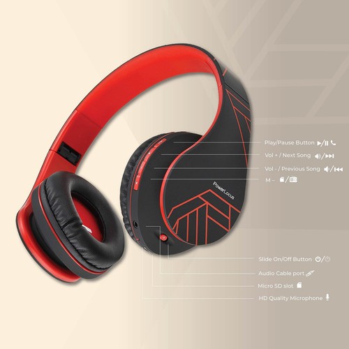 Bluetooth Over-Ear Headphones, Wireless Stereo Foldable Headphones Wireless a... - Picture 5 of 9