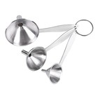  3 PCS/Set Stainless Steel Funnel Oil Kit Funnels for Kitchen Use