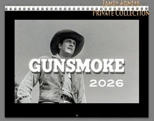 James Arness Marshal Dillon Gunsmoke 2026 Photo Wall Calendar